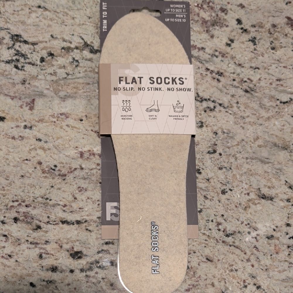 Beige No Show Socks
